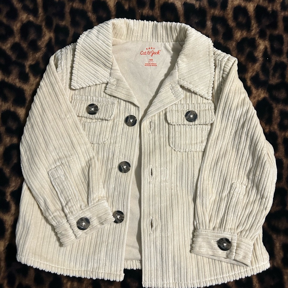 Cat & Jack Kids Cream Corduroy Jacket